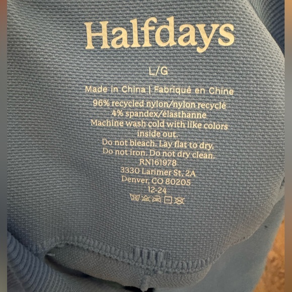 Halfdays Sophia leggings - forget me not blue - size large - NWT! - Picture 5 of 5